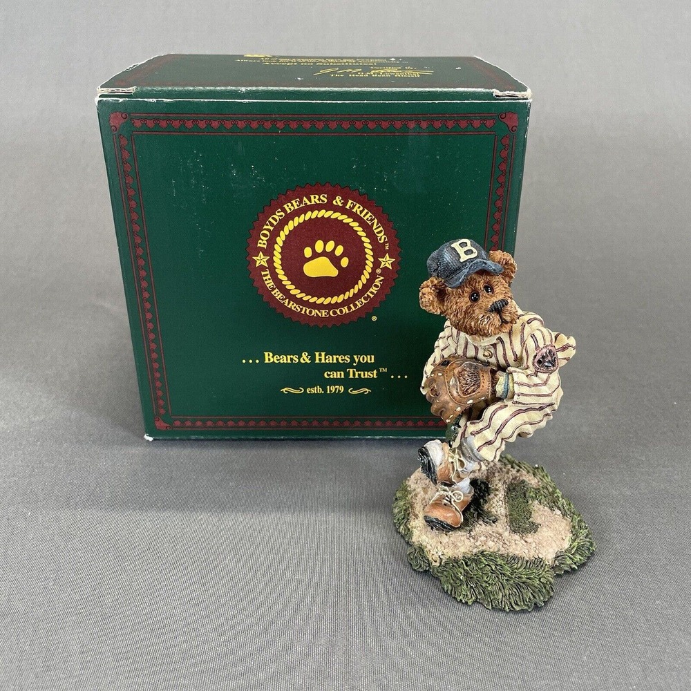Boyds Bears- Greg McBruin Wind Up - Baseball Pitcher Figurine Sports #227732